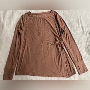 Old Navy Women's Cocoa Long Sleeve Tee